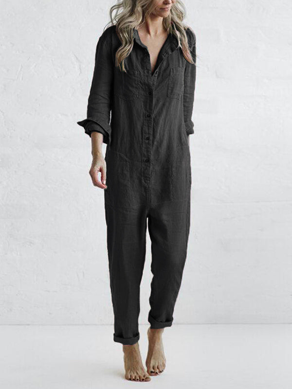 Else | Jumpsuit i bomuld med masser af lommer