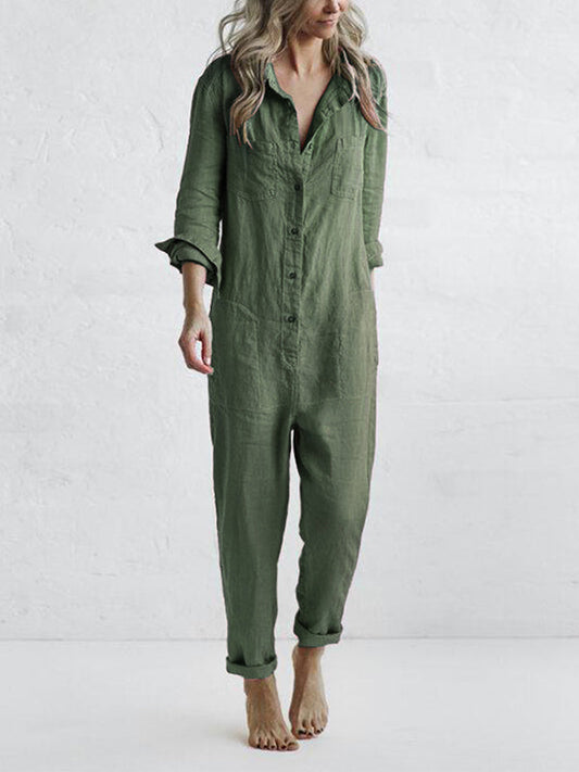 Else | Jumpsuit i bomuld med masser af lommer