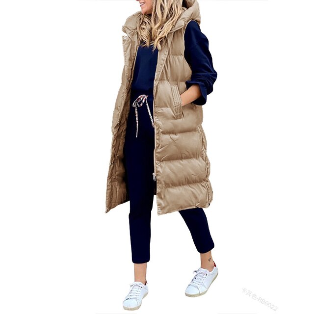 Lena | Lang puffer-vest