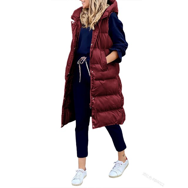 Lena | Lang puffer-vest