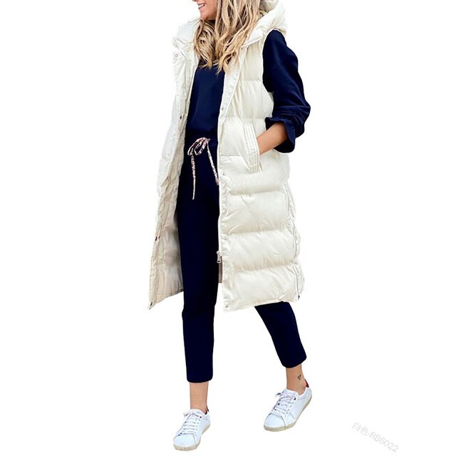 Lena | Lang puffer-vest