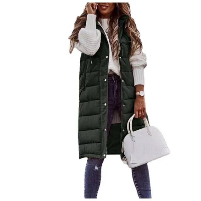 Lena | Lang puffer-vest