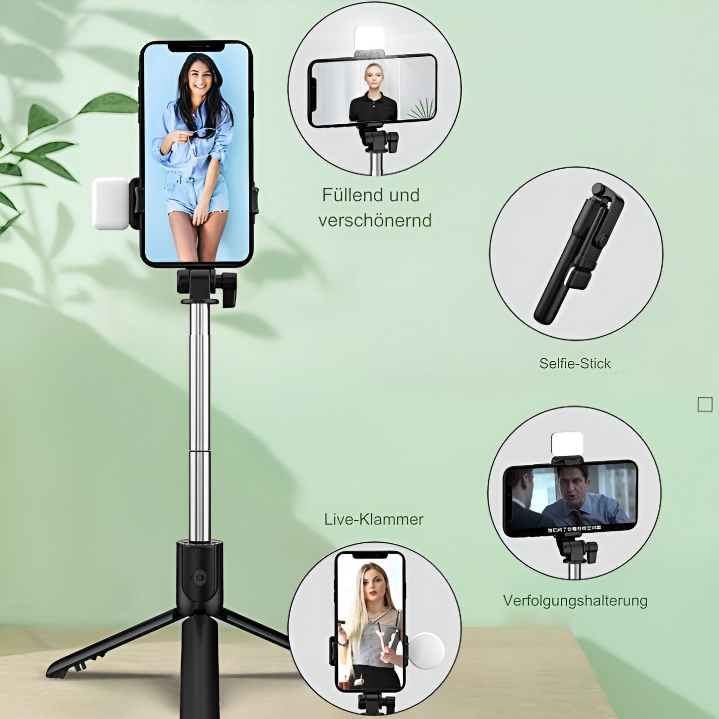 Perfekt selfiestang | gimbal stabilisator for smarttelefoner