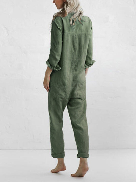 Ellers | Jumpsuit i bomull med mange lommer