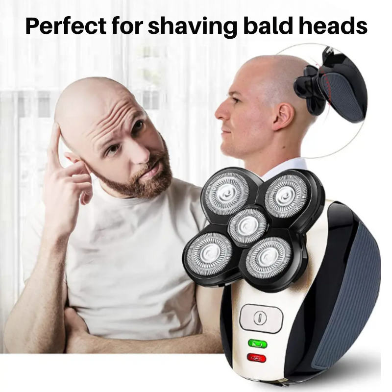 MultiShave Barbermaskin for skallede menn - Glatt barbering 