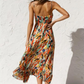 Sisi | Printed sling V-neck sleeveless summer dress