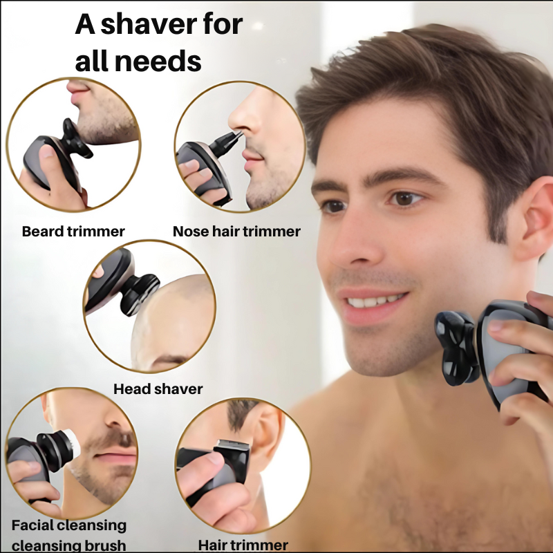 MultiShave Barbermaskin for skallede menn - Glatt barbering 