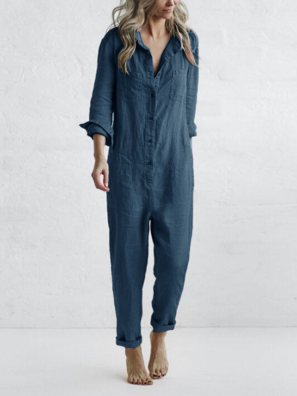 Else | Jumpsuit i bomuld med masser af lommer