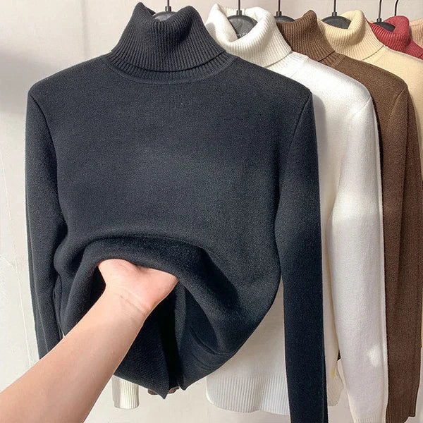 Sini | Fleecegenser med turtleneck