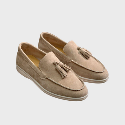 Larry | semsket loafers for menn - sommersko 