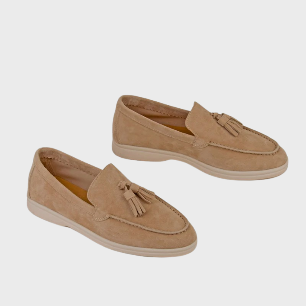 Larry | semsket loafers for menn - sommersko 