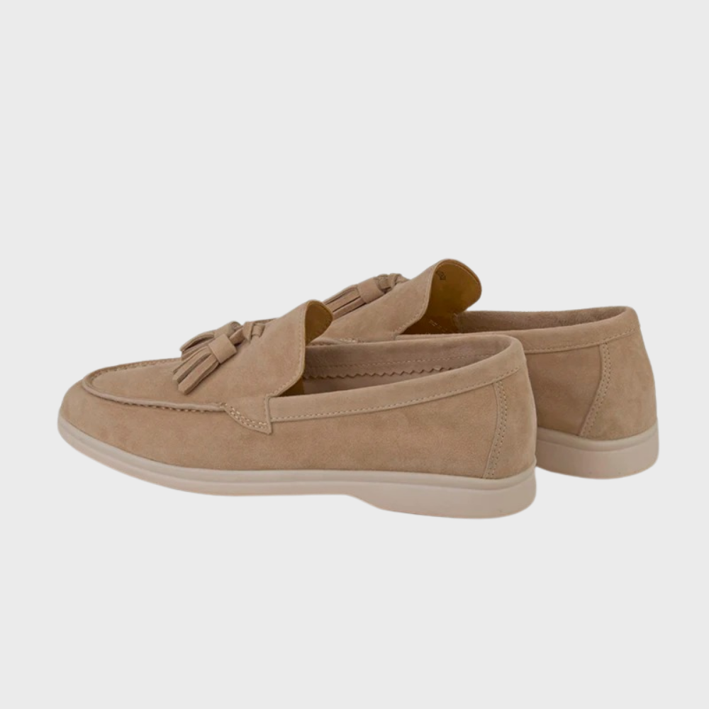 Larry | semsket loafers for menn - sommersko 