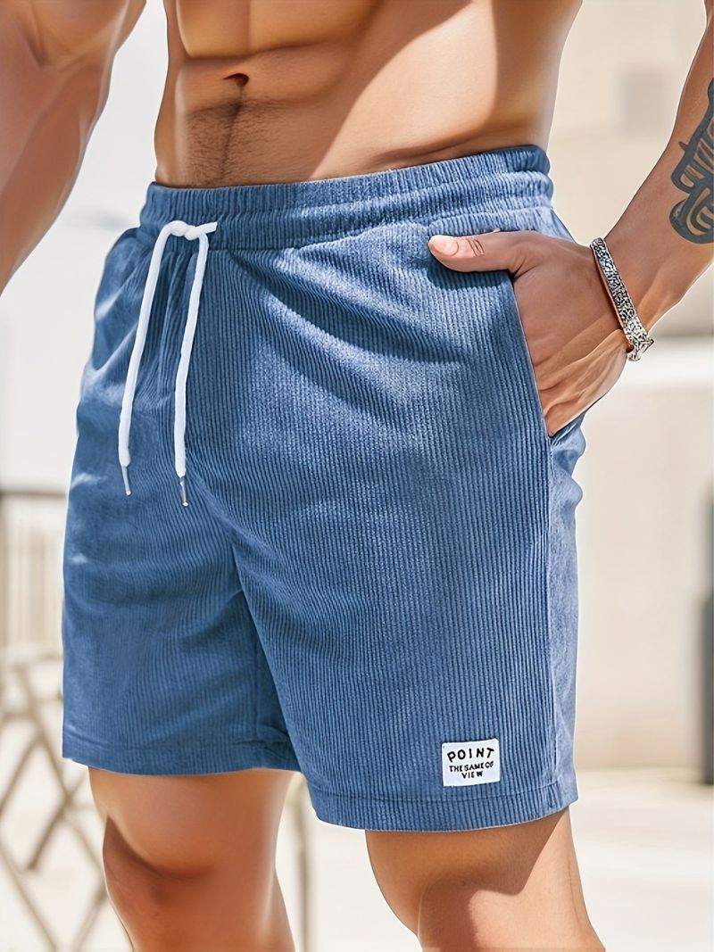 Leon | Casual fløjlsshorts til mænd med løbegang