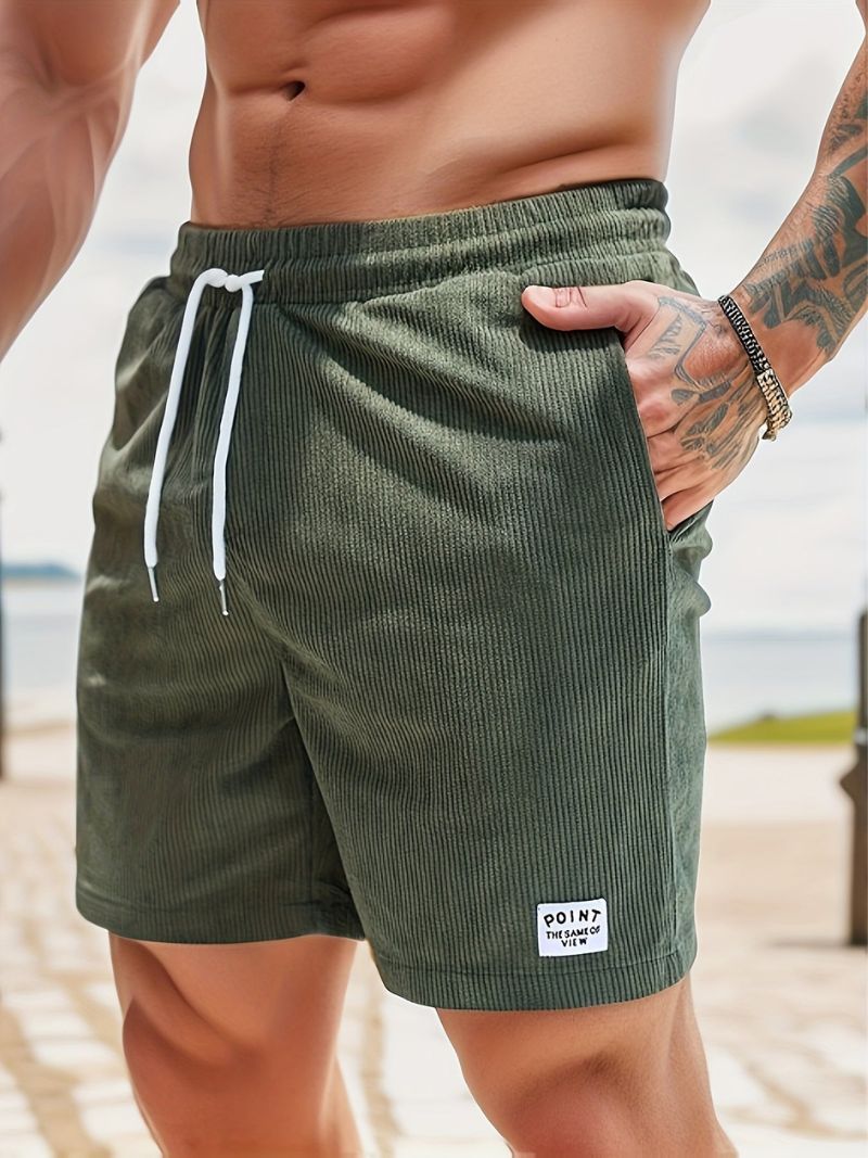 Leon | Casual manchestershorts för män med löpande gång