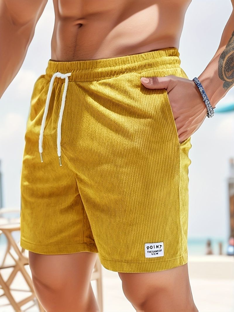 Leon | Casual manchestershorts för män med löpande gång