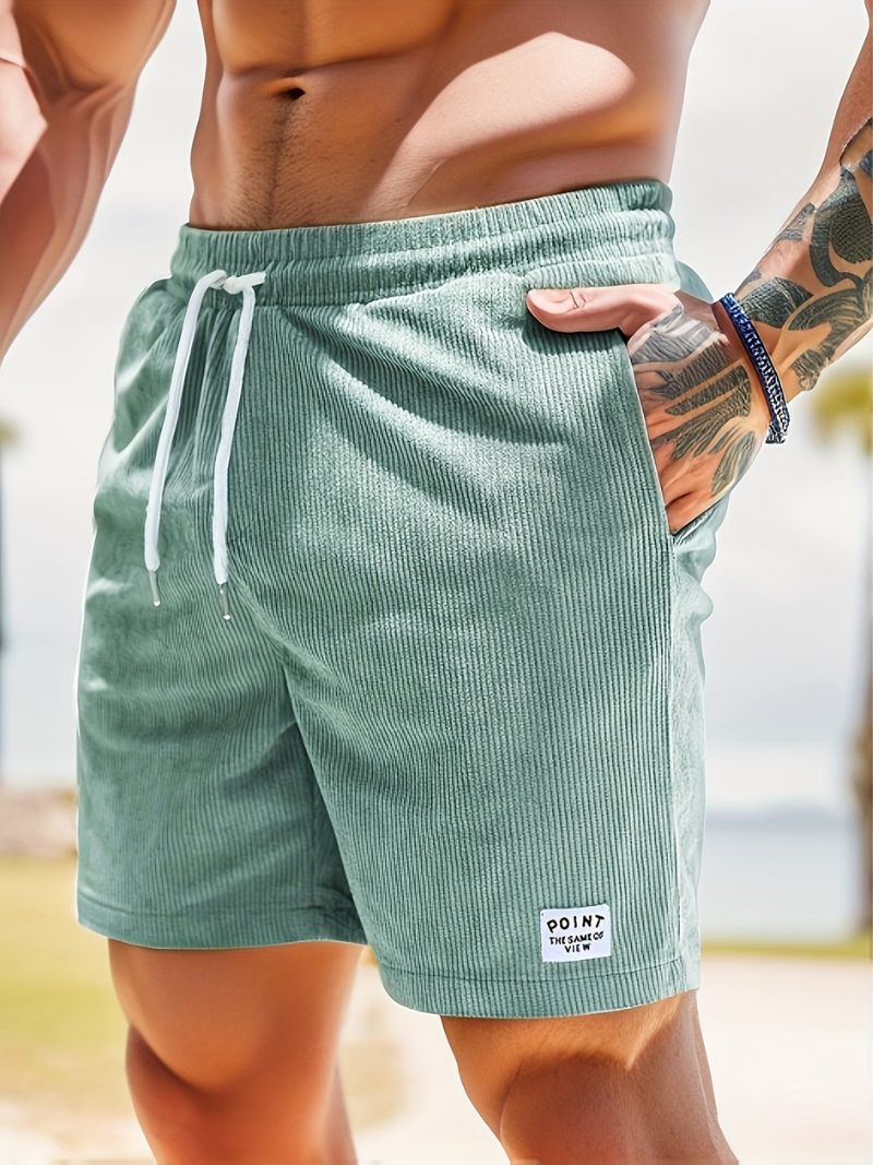 Leon | Casual fløjlsshorts til mænd med løbegang