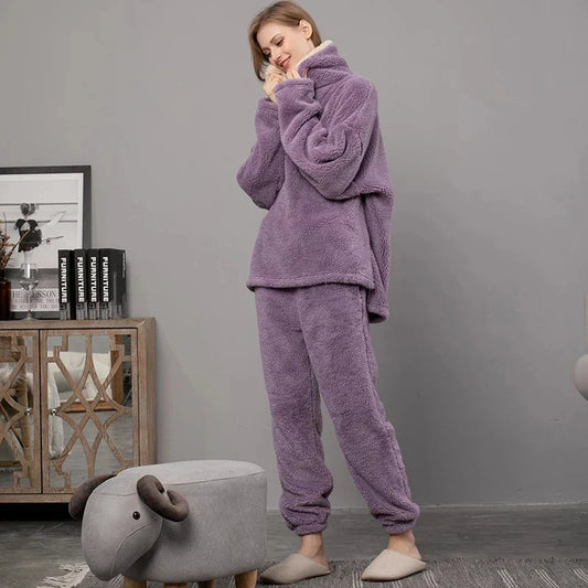 Dani | Pyjamasset i fleece för kvinnor