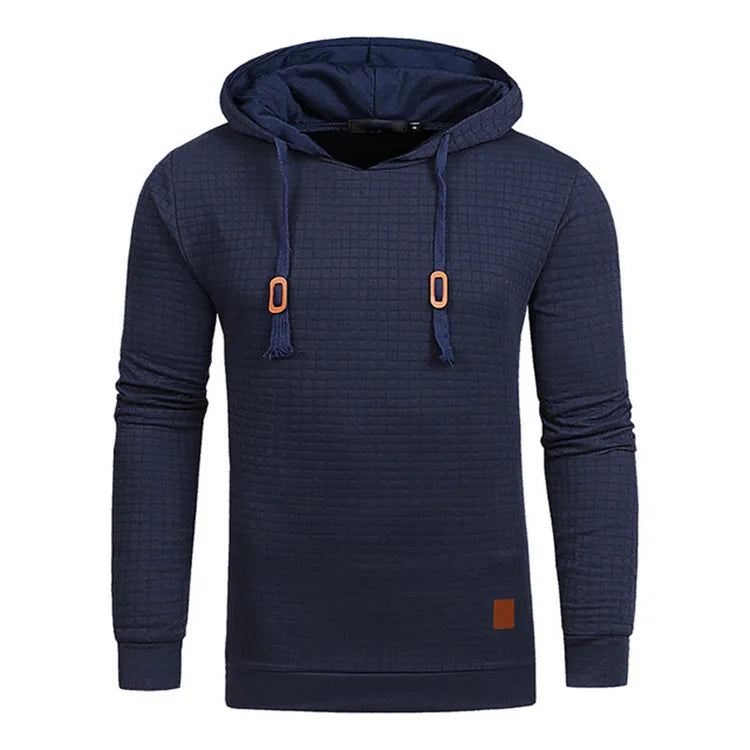 Sven | Chunky Rib Hoodie til mænd med justerbar hætte