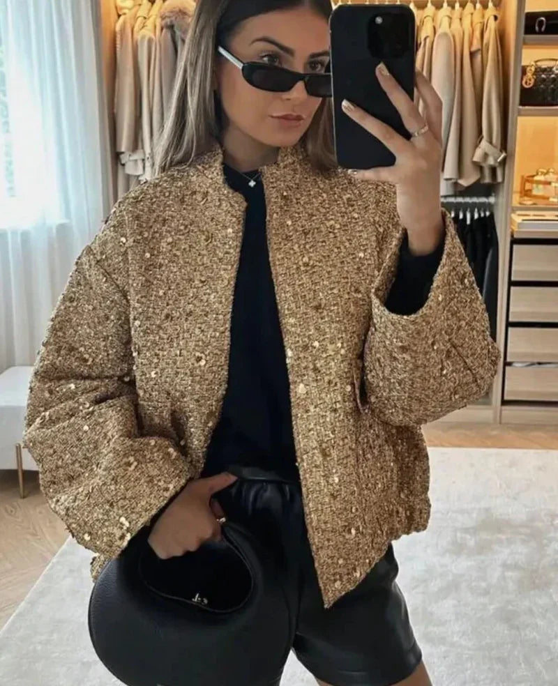 Linn | Glitter-paillet-blazer