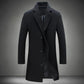 Luke | Elegant trenchcoat i ullblanding for menn 