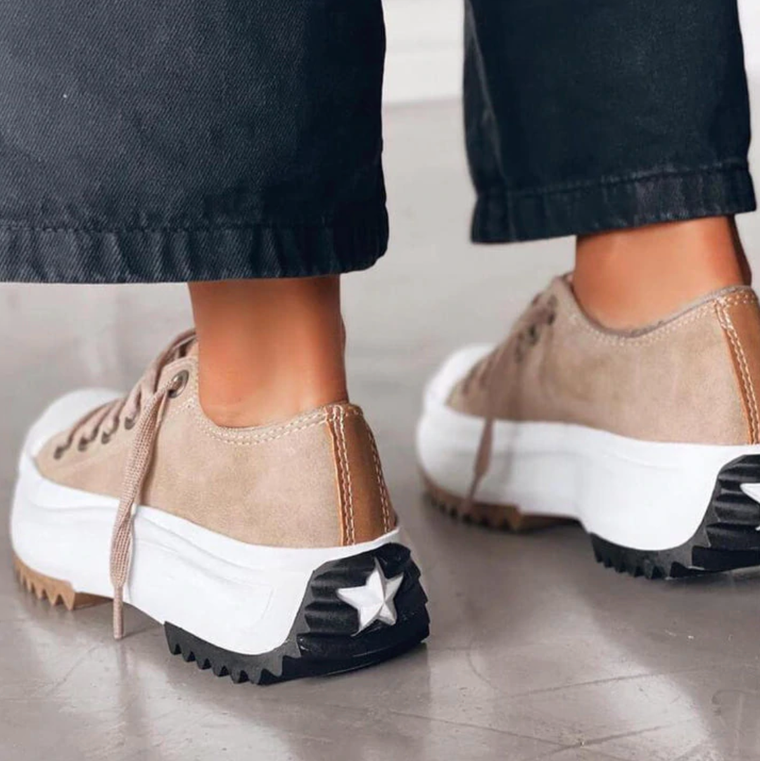 Olivia | Canvas Platform Traction Sneaker