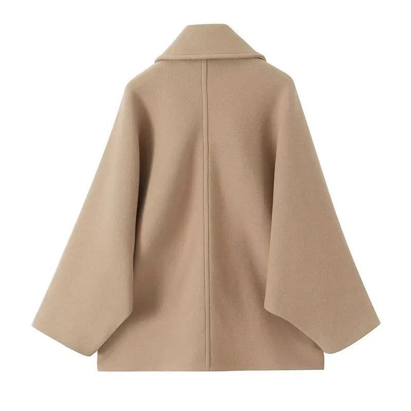 Jessie | Oversized kåpe i beige for kvinner