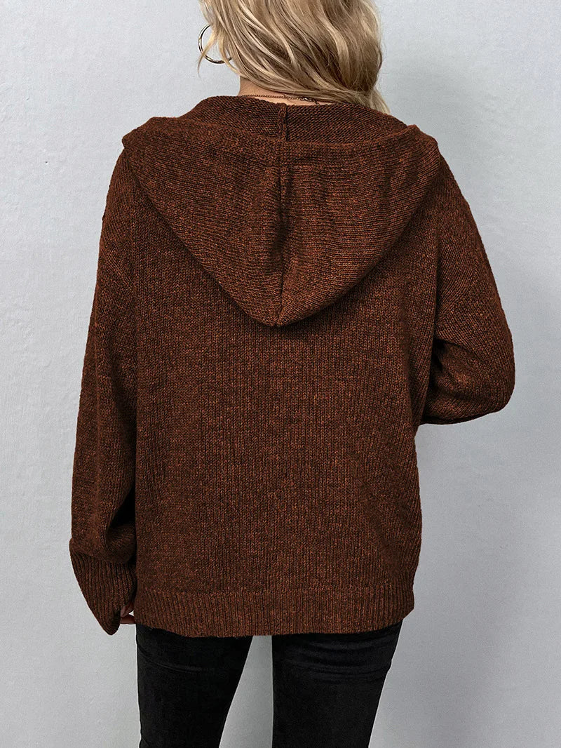 Agnes | Cardigan med hette 