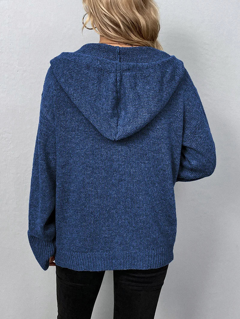 Agnes | Cardigan med huva 