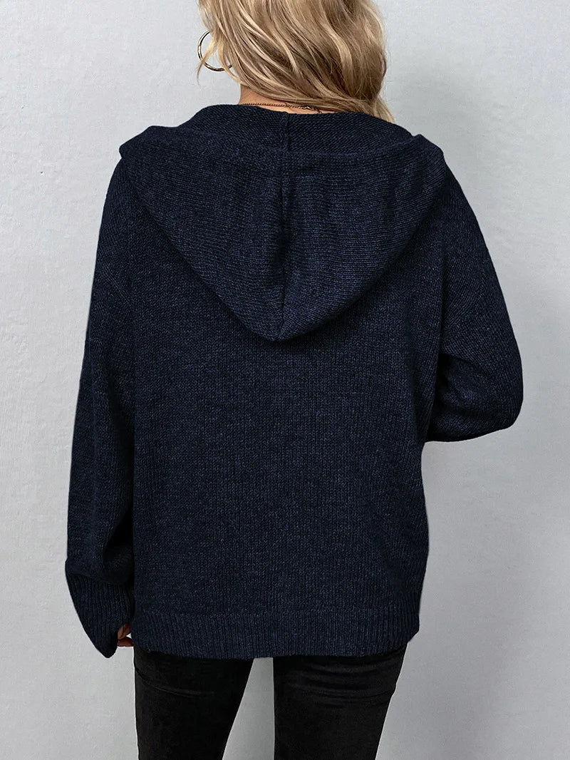 Agnes | Cardigan med huva 