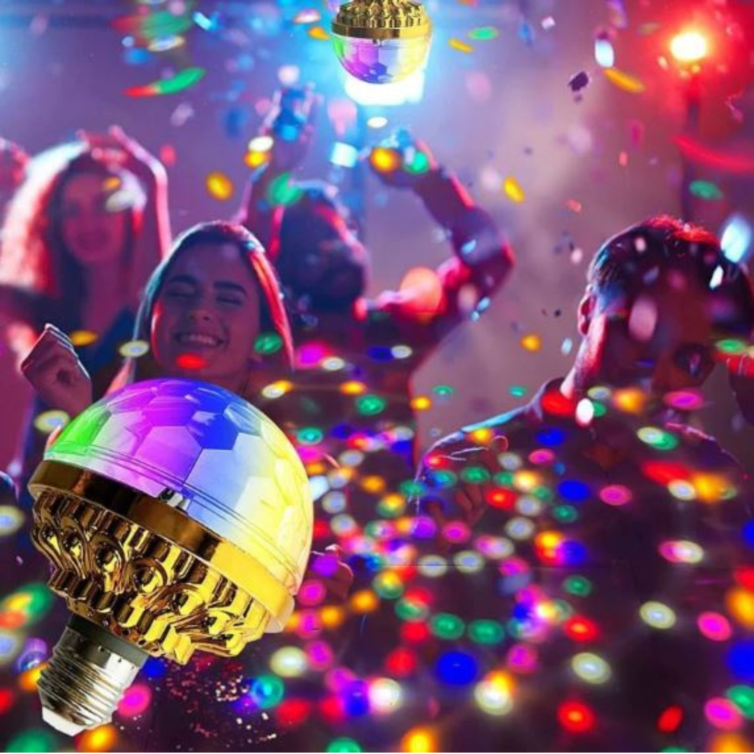 DiscoBall | Färgglad roterande LED discokula 