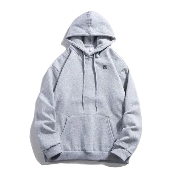 Smart hoodie | Uppvärmd unisex-huvtröja i svart