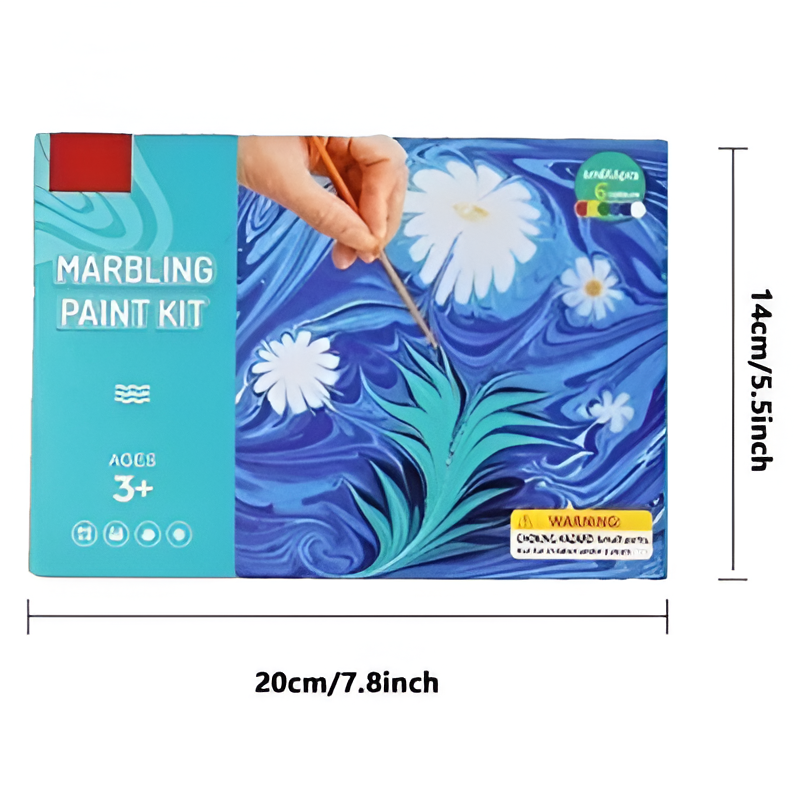 Marble Paint Set | Farvet vandbaseret kunst til børn