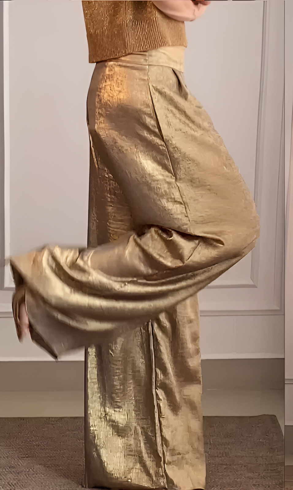 Ivanka | Metallic guld sæt med brede ben