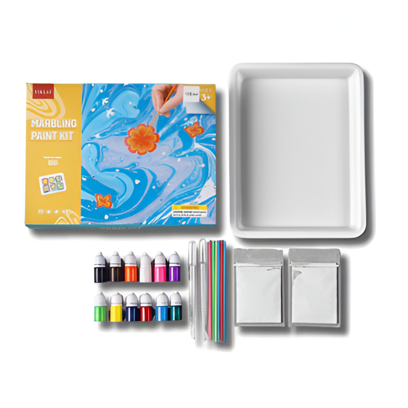 Marble Paint Set | Farvet vandbaseret kunst til børn