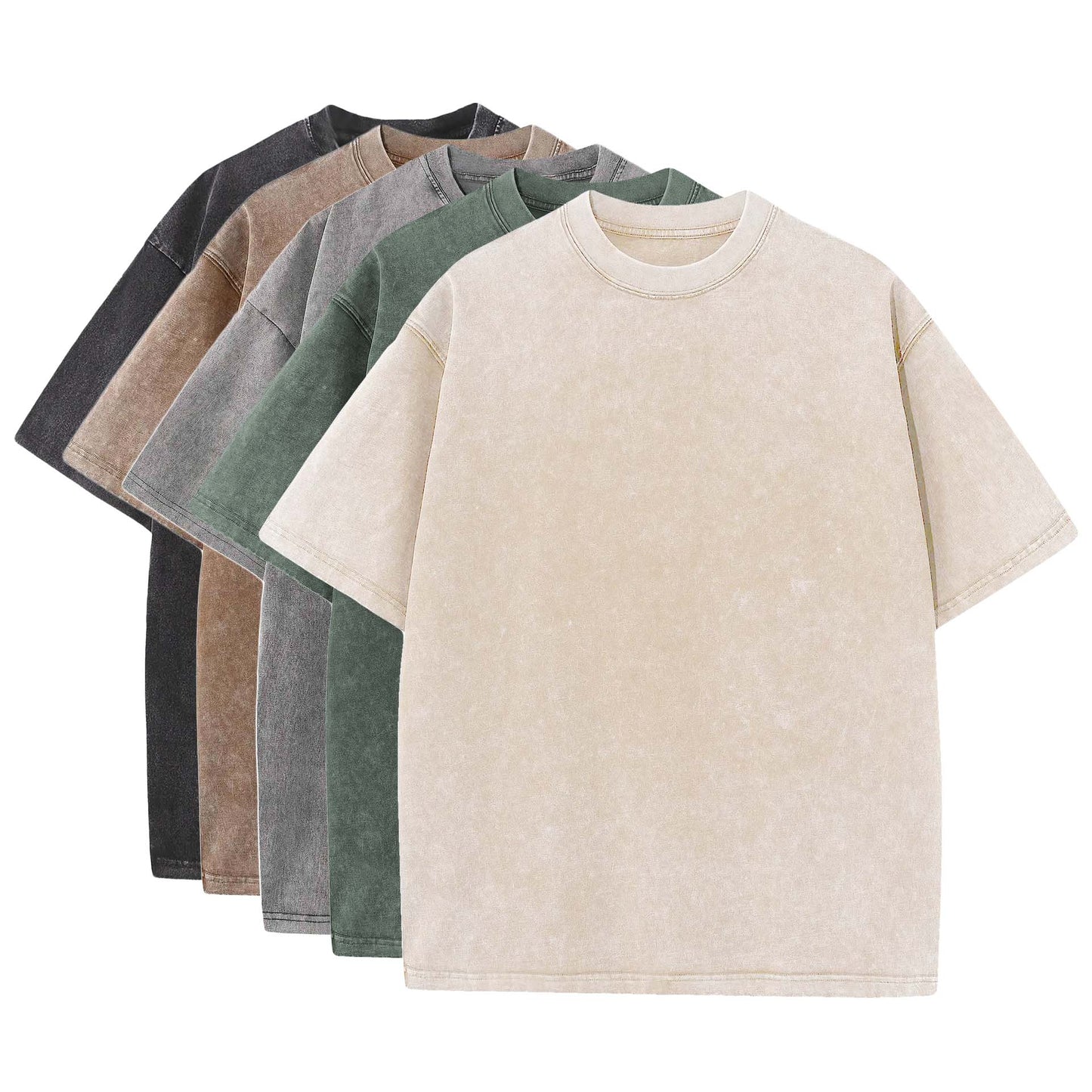 Jimmy | Vintage oversized skjorta med o-ringad 5-pack 